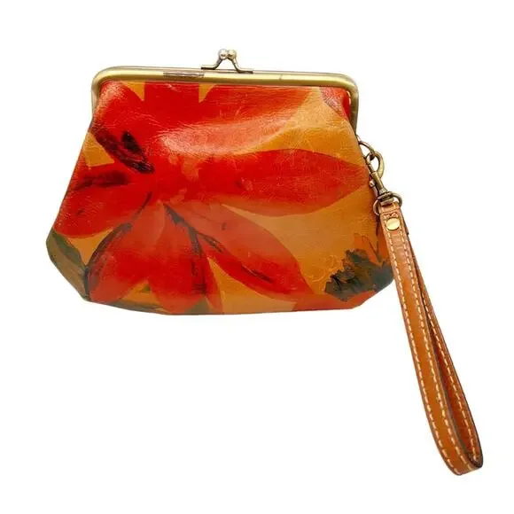 Patricia Nash Vintage Wristlet Womens Leather Savena Spring Multi Wristlet - Picture 1 of 7